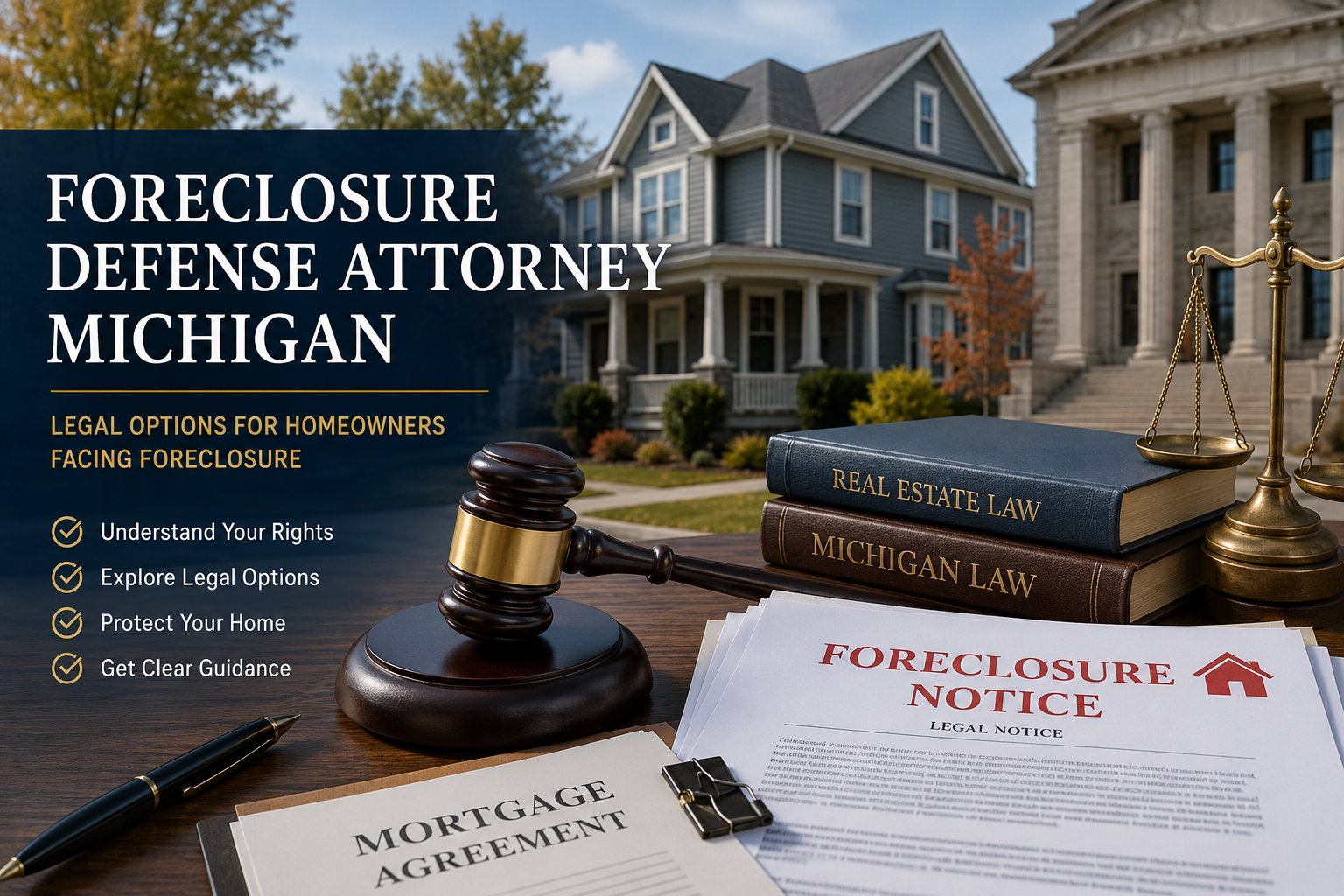 stop foreclosure Michigan legal options for homeowners
