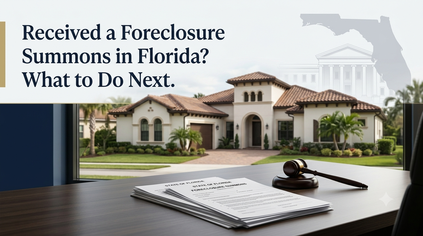 foreclosure summons in Florida