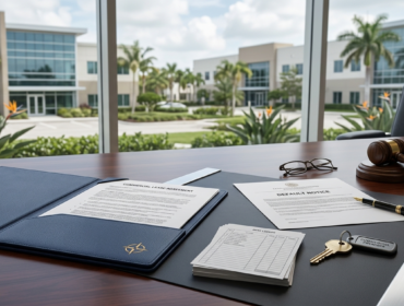 Commercial lease default notice in Florida